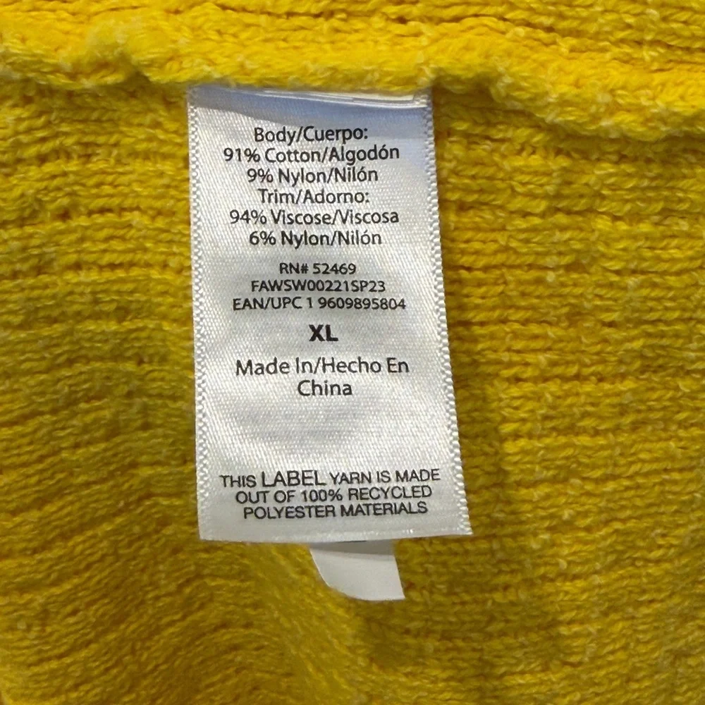 Vintage Inspired Yellow Mini Knit Retro Mod Sweater Dress XL Mad Men 1950s chic - Picture 10 of 11